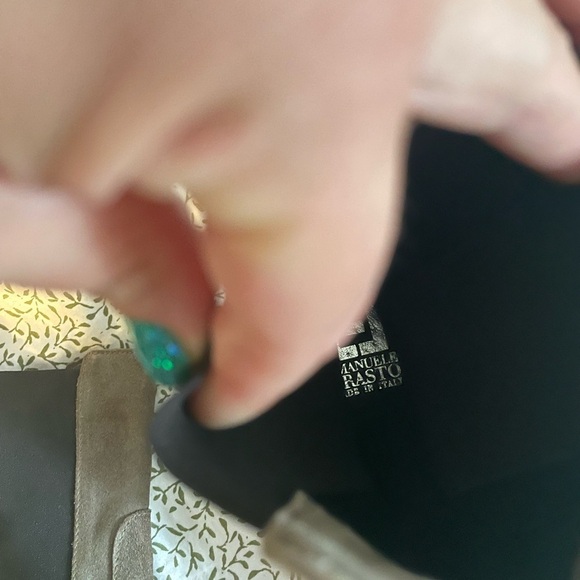 EMANUELE CRASTO Taupe Brown Beige Leather Chelsea Boots EUR 41/ US 10.5 - Picture 9 of 9